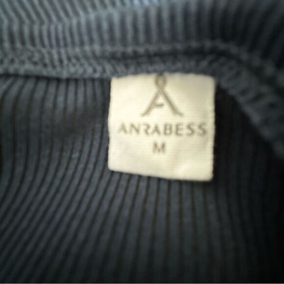 Anrabess Blue Halter Strappy Dress Circle Front Cutout SZ M - Picture 12 of 15